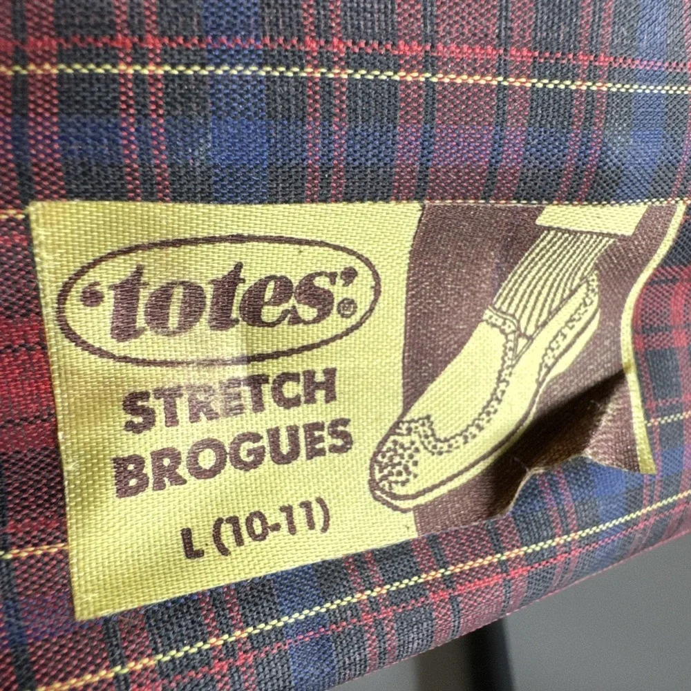 Vintage Totes Stretch Brogues Original Mens Rubber Shoe Cover Black Large 10-11